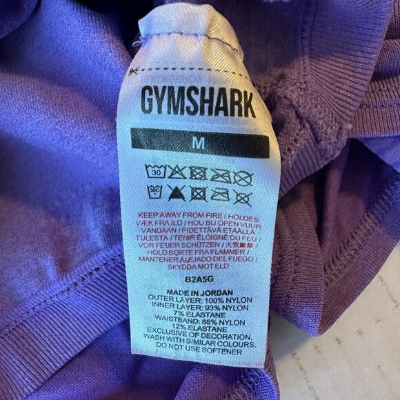 Gymshark Vital 2 in 1 Womens Shorts Sz Medium purple - Picture 5 of 7